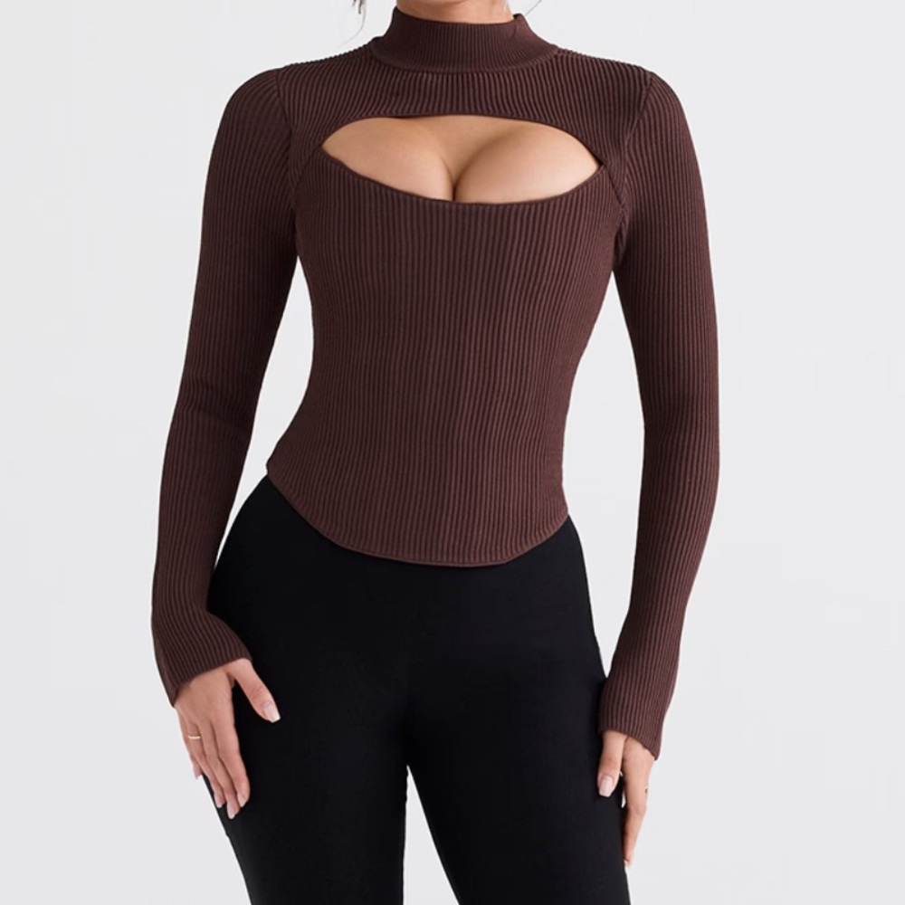 Cocoa Knitted Corset